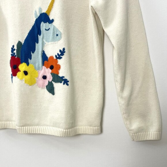 Hanna Andersson Unicorn Knit Sweater Girl's 8 - Picture 4 of 11